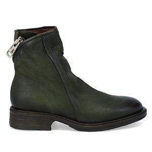 A.S.98 Fleetwood Zipper Leather Ankle Booties Green size 41EU